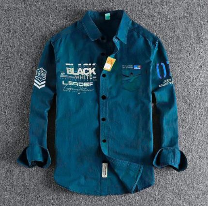 Men's Full Sleeve Cotton Deep Shirt