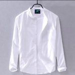 Men's Full Sleeve Cotton White Shirt